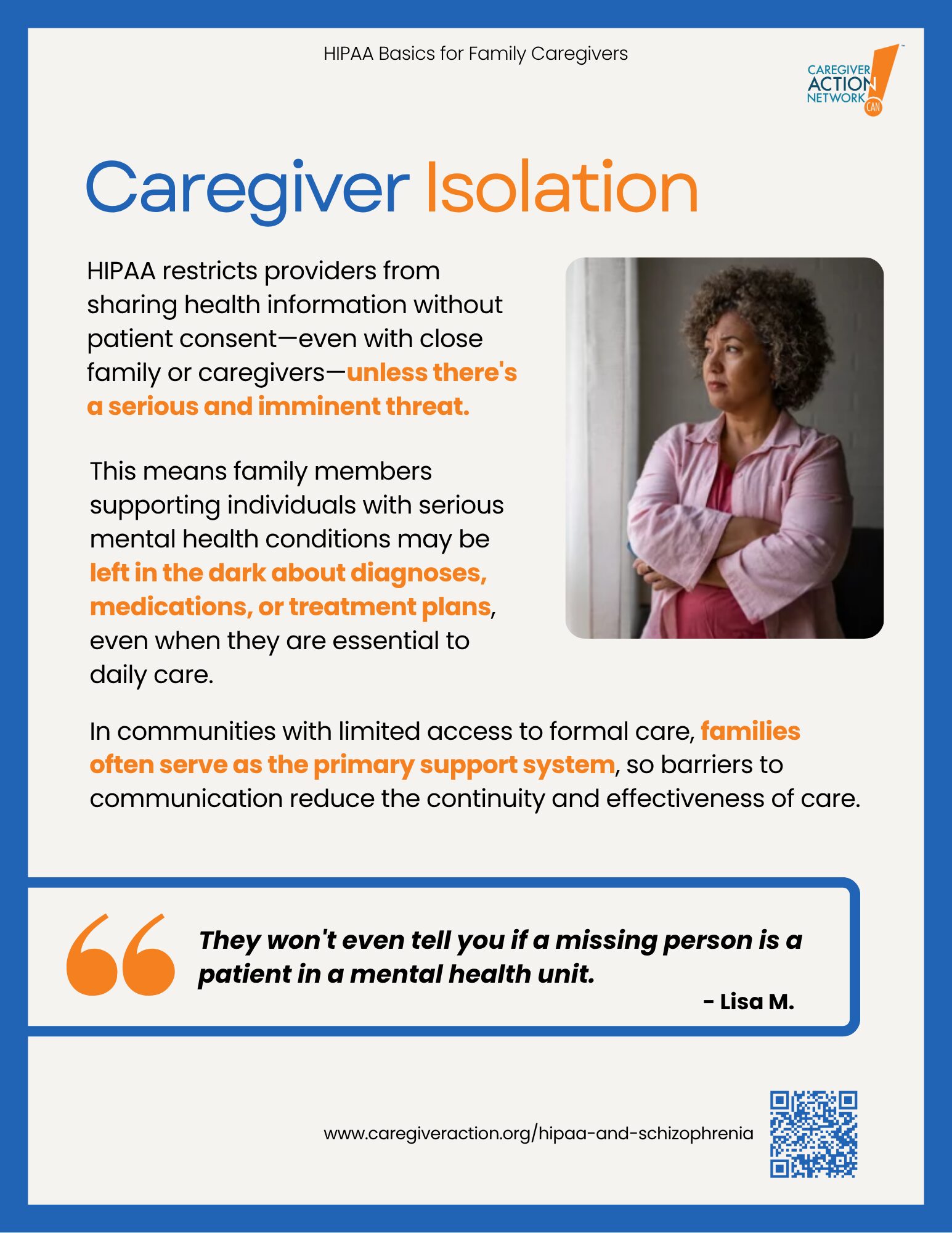 Caregiver Isolation