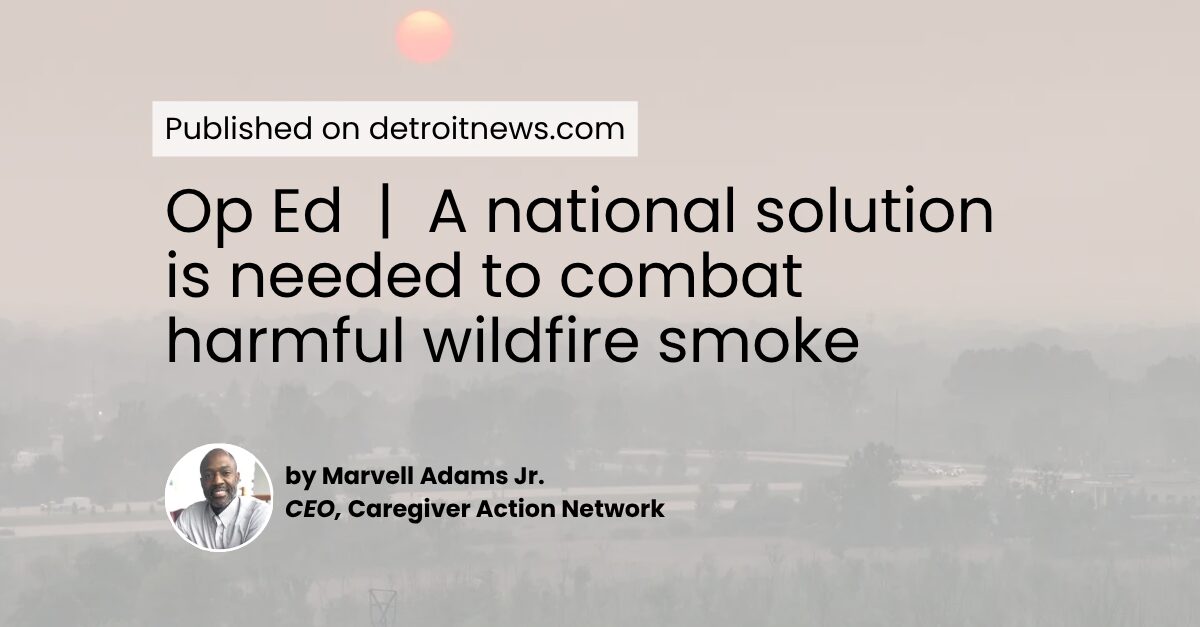 Op Ed: A national solution is needed to combat harmful wildfire smoke