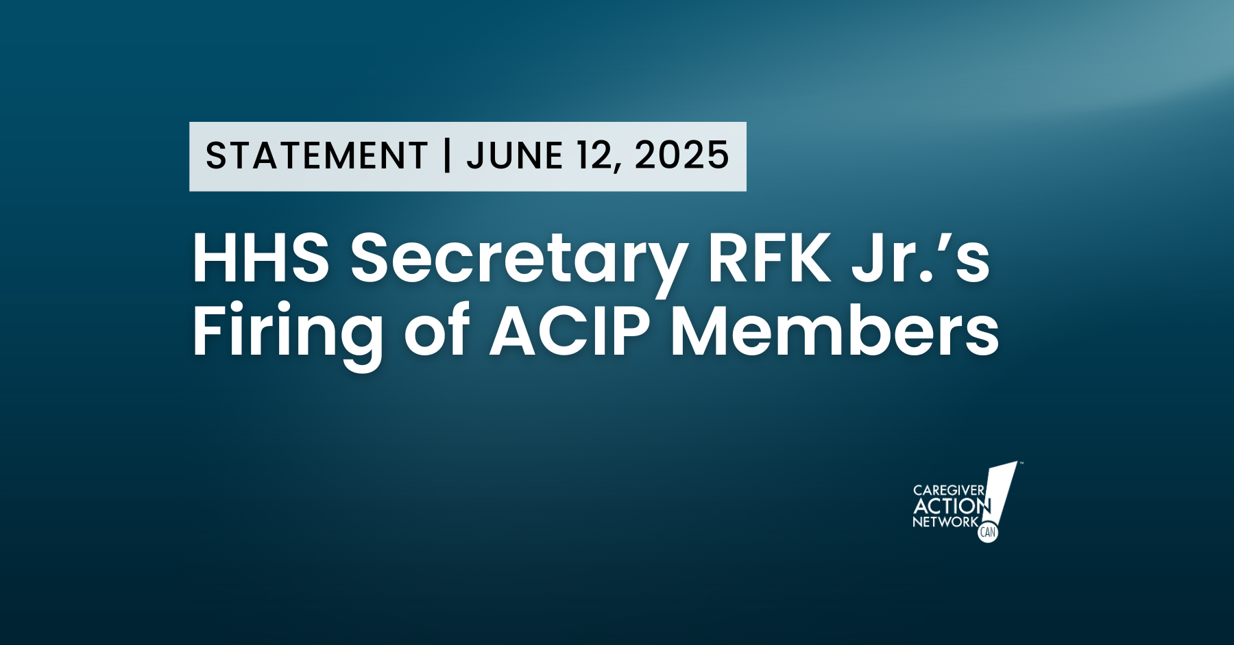 Statement ACIP Members Firing by HHS Secretary RFK Jr.