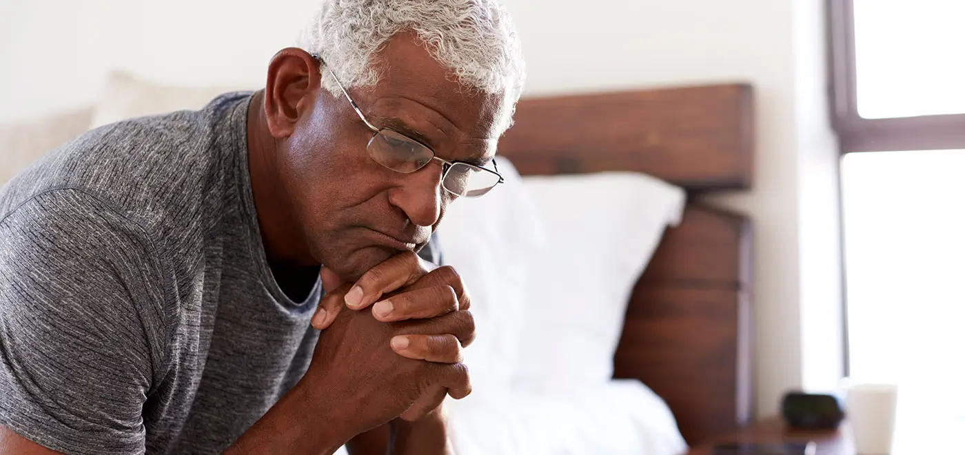 A family caregiver is in depression
