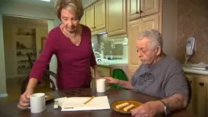 Elderly man Creating New Routines