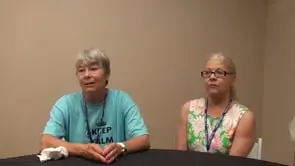 Two Women Contemplate Sharing Huntington's Disease that should tell it to people